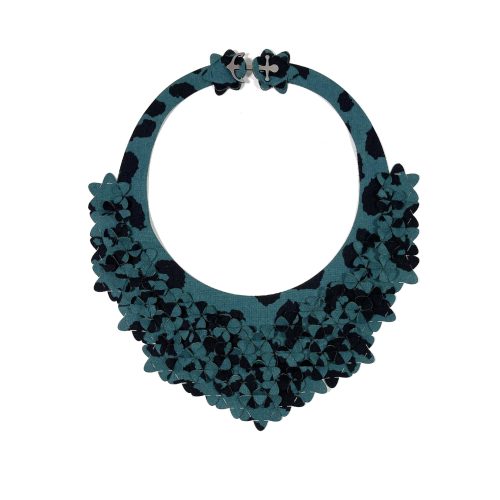 Upcycled One-of-a-kinds | The Classic necklace | Petrol Panther shirt